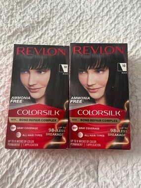 NWT Revlon ColorSilk Hair Dye 10 Black